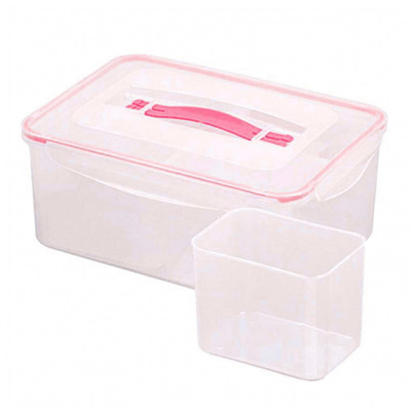 Sealing Food Storage Box with Lid Food Grade BPA Free Handle Design Transparent Fresh-Keeping Box Grain Container