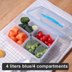 Sealing Food Storage Box with Lid Food Grade BPA Free Handle Design Transparent Fresh-Keeping Box Grain Container Sealing Food Storage Box with Lid Food Grade BPA Free Handle Design Transparent Fresh-Keeping Box Grain Container