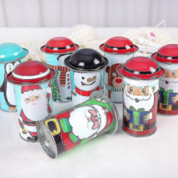 Yh-random Christmas Candy Can Iron Storage Can Christmas Large Capacity Yh-random Christmas Candy Can Iron Storage Can Christmas Large Capacity