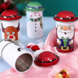 Yh-random Christmas Candy Can Iron Storage Can Christmas Large Capacity Yh-random Christmas Candy Can Iron Storage Can Christmas Large Capacity