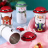 Yh-random Christmas Candy Can Iron Storage Can Christmas Large Capacity