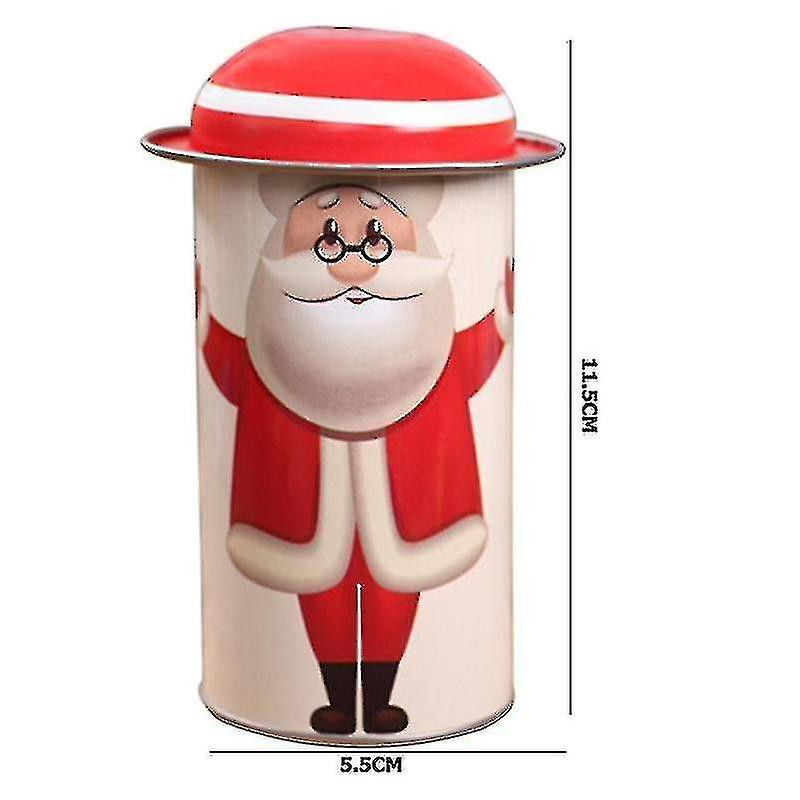 Yh-random Christmas Candy Can Iron Storage Can Christmas Large Capacity
