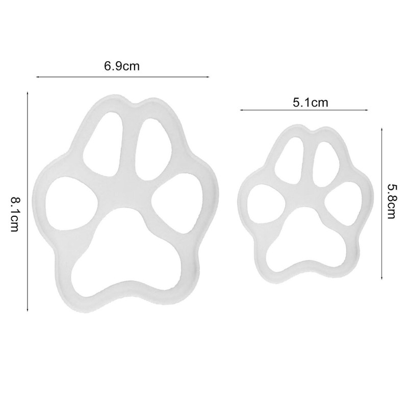 Biscuit Mould Easily Demoulding Not Sticky Food Grade Pastry Tool Plastic Cat Paw Print Cookie Mould