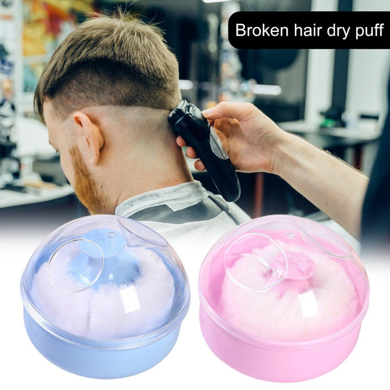 Soft Bristles Dry Powder Puff Transparent Lid Dustproof Moisture-proof Baby Talcum Powder Container