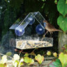 Bird Feeder Large Capacity Convenient Wear-resistant Suction Cup Design Hanging Bird Food Container