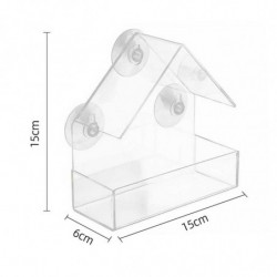 Bird Feeder Large Capacity Convenient Wear-resistant Suction Cup Design Hanging Bird Food Container Bird Feeder Large Capacity Convenient Wear-resistant Suction Cup Design Hanging Bird Food Container