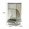 Automatic Bird Feeder with Perch Large Capacity Transparent Food Container Plastic Parrot Water Food