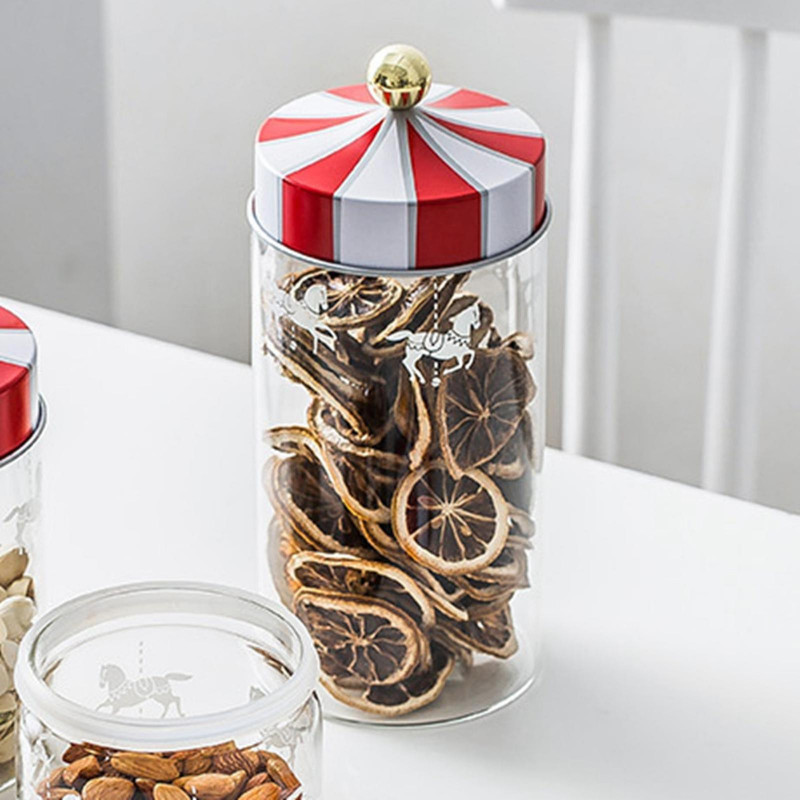 Glass Tank Moisture-proof Sealed Canister For Seasoning Cooking 1330ml