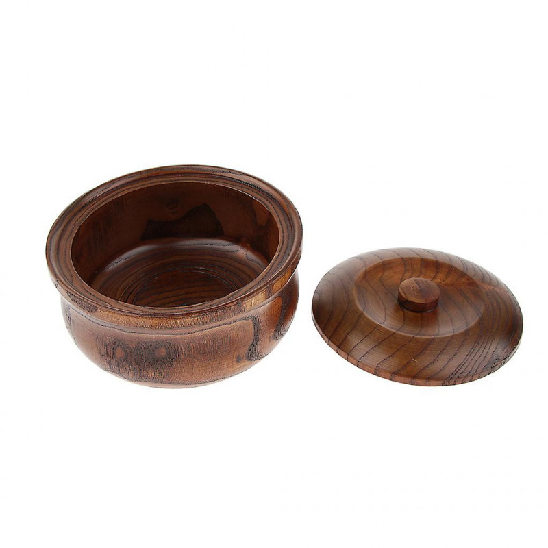 Bamboo Fruit Bowl With Lid Rice Box Container