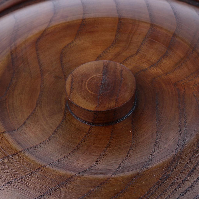 Bamboo Fruit Bowl With Lid Rice Box Container