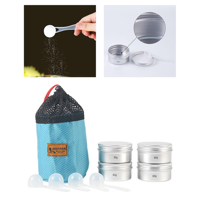 Multifunctional Tin Box Container Keep Food Fresh For Camping 80g