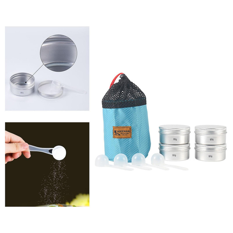 Multifunctional Tin Box Container Keep Food Fresh For Camping 80g