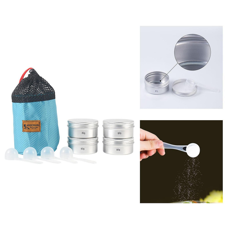 Multifunctional Tin Box Container Keep Food Fresh For Camping 80g