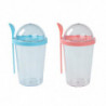Portable Salad Cup With Screw Lid And Spoon - Non-toxic Bpa-free