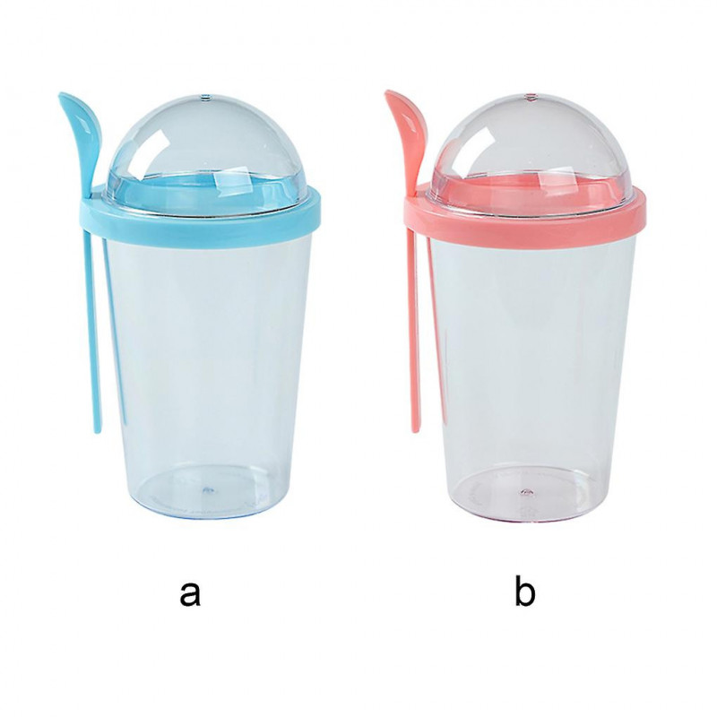 Portable Salad Cup With Screw Lid And Spoon - Non-toxic Bpa-free
