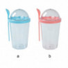 Portable Salad Cup With Screw Lid And Spoon - Non-toxic Bpa-free