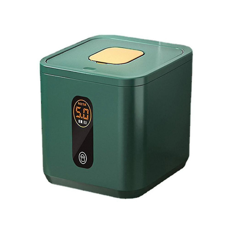 Contain Moisture-proof Nano Insect-proof Sealed Pet Food Container Rice Grain Storage Box Green