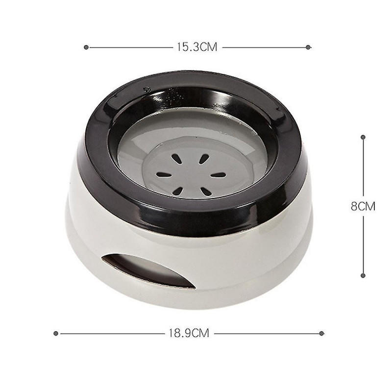 Pas de bol d’eau pour chien renversé pour la maison et les voyages, plus de sols mouillés ou d’éclaboussures