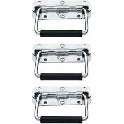 Stainless steel spring foldable box ring trunk drawer tool handle metal box handle folding handle ri