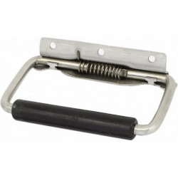 Stainless steel spring foldable box ring trunk drawer tool handle metal box handle folding handle ri
