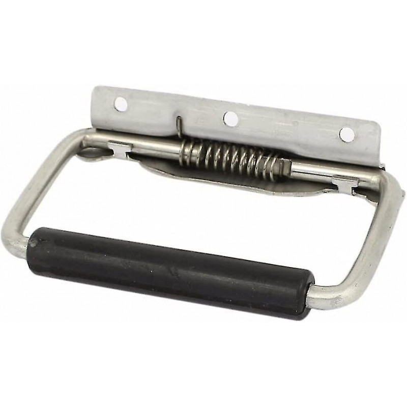 Stainless steel spring foldable box ring trunk drawer tool handle metal box handle folding handle ri