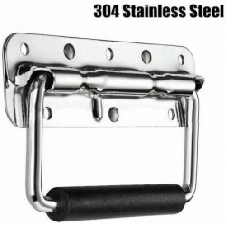 Stainless steel spring foldable box ring trunk drawer tool handle metal box handle folding handle ri