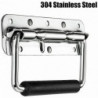 Stainless steel spring foldable box ring trunk drawer tool handle metal box handle folding handle ri
