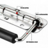 Stainless steel spring foldable box ring trunk drawer tool handle metal box handle folding handle ri