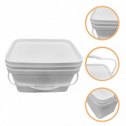 Painting Bucket Paints Container with Cover and Handle Painting Varnish Storage Bucket White Painting Bucket Paints Container with Cover and Handle Painting Varnish Storage Bucket White