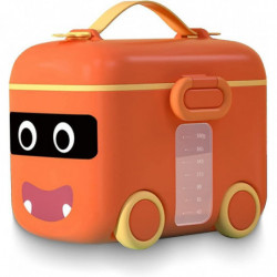 Milk Powder Dispenser,180g Double Seal Portable Milk Powder Container With Spoon And Handle, Multifunctional [...]