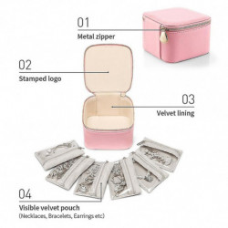 Portable Travel Jewelry Dispenser Box Large Capacity Waist Chain Storage Box for Business Trip Portable Travel Jewelry Dispenser Box Large Capacity Waist Chain Storage Box for Business Trip
