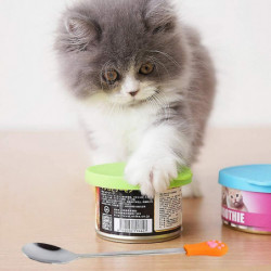 Senhai, Silicone Covers For Pet Cans And 2 Spoons, Food Lids And Spoons For Dogs Senhai, Silicone Covers For Pet Cans And 2 Spoons, Food Lids And Spoons For Dogs