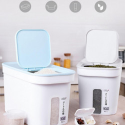 For Zy-Ka028 Household 11.8L Flour Rice Storage Bucket Jjtz For Zy-Ka028 Household 11.8L Flour Rice Storage Bucket Jjtz