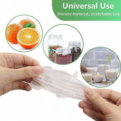 Couvercle en silicone 77l, couvercle étanche à l’air 10 Pcs pour pot Mason (blanc) Couvercle en silicone 77l, couvercle étanche à l’air 10 Pcs pour pot Mason (blanc)
