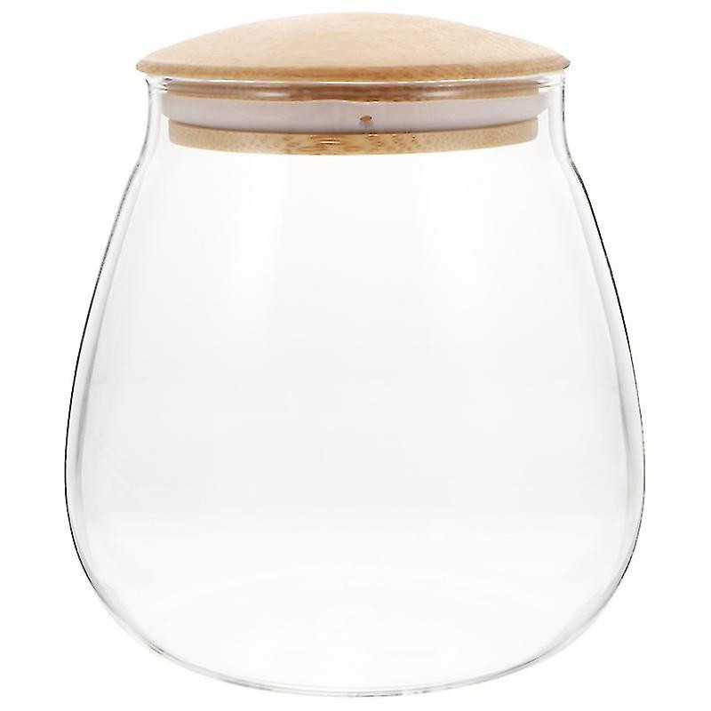 1pc Moisture-proof Storage Jar With Lid Storage Holder For Home (transparent)