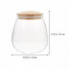 1pc Moisture-proof Storage Jar With Lid Storage Holder For Home (transparent)