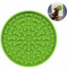 Dog Slow Dispensing Treater Mat Dog Lick Pad Peanut Butter Lick Mat For Pet Bathing, Grooming, And Dog Training [blue]