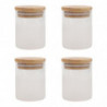 4pcs Glass Sealing Jar Grain Container Grain Sealing Jar Household Supply