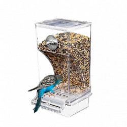 Splash Proof Automatic Bird Feeder Bird Cage Accessories Food Container For Parakeets Canaries Cockatiels Finches Splash Proof Automatic Bird Feeder Bird Cage Accessories Food Container For Parakeets Canaries Cockatiels Finches