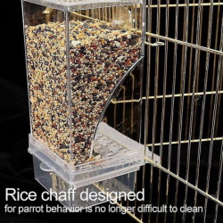 Splash Proof Automatic Bird Feeder Bird Cage Accessories Food Container For Parakeets Canaries Cockatiels Finches Splash Proof Automatic Bird Feeder Bird Cage Accessories Food Container For Parakeets Canaries Cockatiels Finches