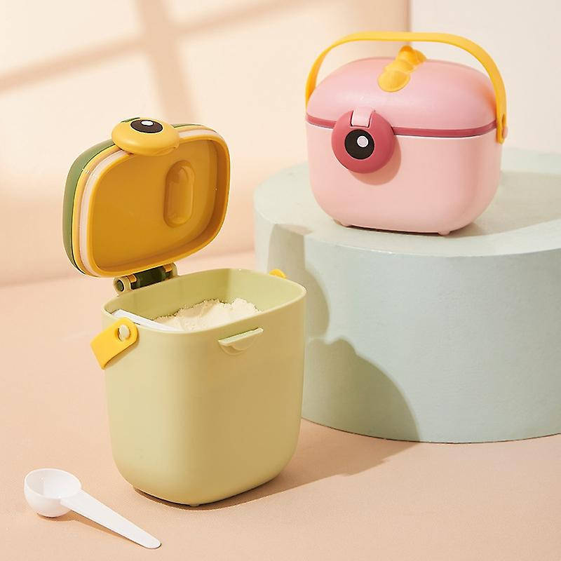 Cute Dinosaur Baby Formula Dispenser Portable Milk Powder Dispenser Container Storage Box (BPA-Free,