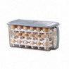 Protection complète Boîte de stockage d’oeufs Conteneur d’oeufs de grande capacité pour accessoires ménagers