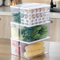 Protection complète Boîte de stockage d’oeufs Conteneur d’oeufs de grande capacité pour accessoires ménagers Protection complète Boîte de stockage d’oeufs Conteneur d’oeufs de grande capacité pour accessoires ménagers