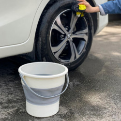 10L Pêche Pliable Seau de grande capacité avec poignée Seau de stockage d’eau portable extérieur 10L Pêche Pliable Seau de grande capacité avec poignée Seau de stockage d’eau portable extérieur
