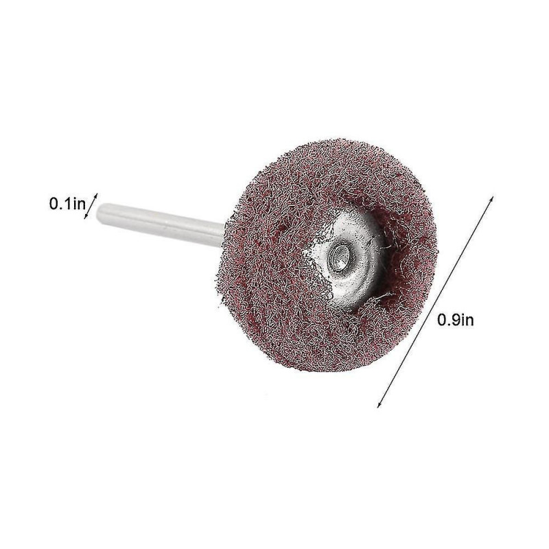 100 Pcs-set Scouring Pad Brush Nylon Abrasive Brush Fiber Grinding Sanding Head Buffing Polishing Wheel