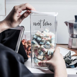 Boîte de rangement avec couvercle en plastique transparent frais gardant air-hermétique boîte de stockage pot pour [...]