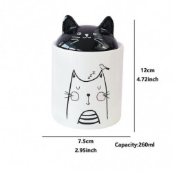 Cute Cat Urns With Ears Sealed, Moisture-proof, Ceramic Material, Pet Supplies, Funeral Memorial, M-260 Ml L-120ml [...]