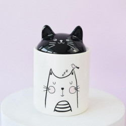 Cute Cat Urns With Ears Sealed, Moisture-proof, Ceramic Material, Pet Supplies, Funeral Memorial, M-260 Ml L-120ml [...]