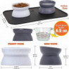 Raised Cat Food Bowl Collection_stress Free Pet Feeder And Waterer- Yj51-2