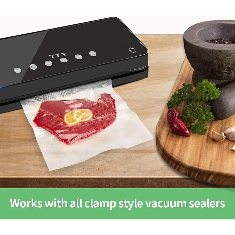 Vacuum Sealed Bags 20cm*5m Roll Of 4 Packs For Food Preservation Bags Bpa Free, Ideal For Vacuum Storage.